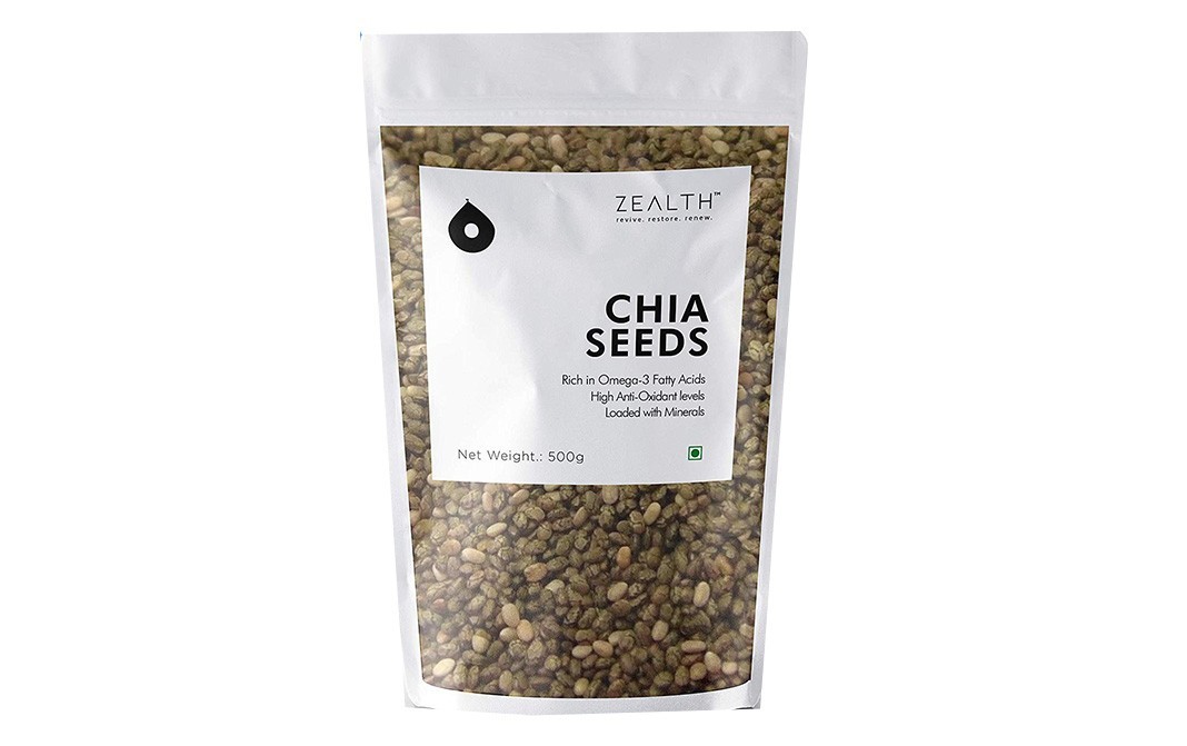Zealth Chia Seeds    Pack  500 grams